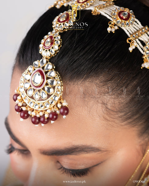 Pure Indian Jadeno Luxe Statement Kundan Bridal Set